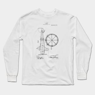 Airplane Patent Drawing Long Sleeve T-Shirt